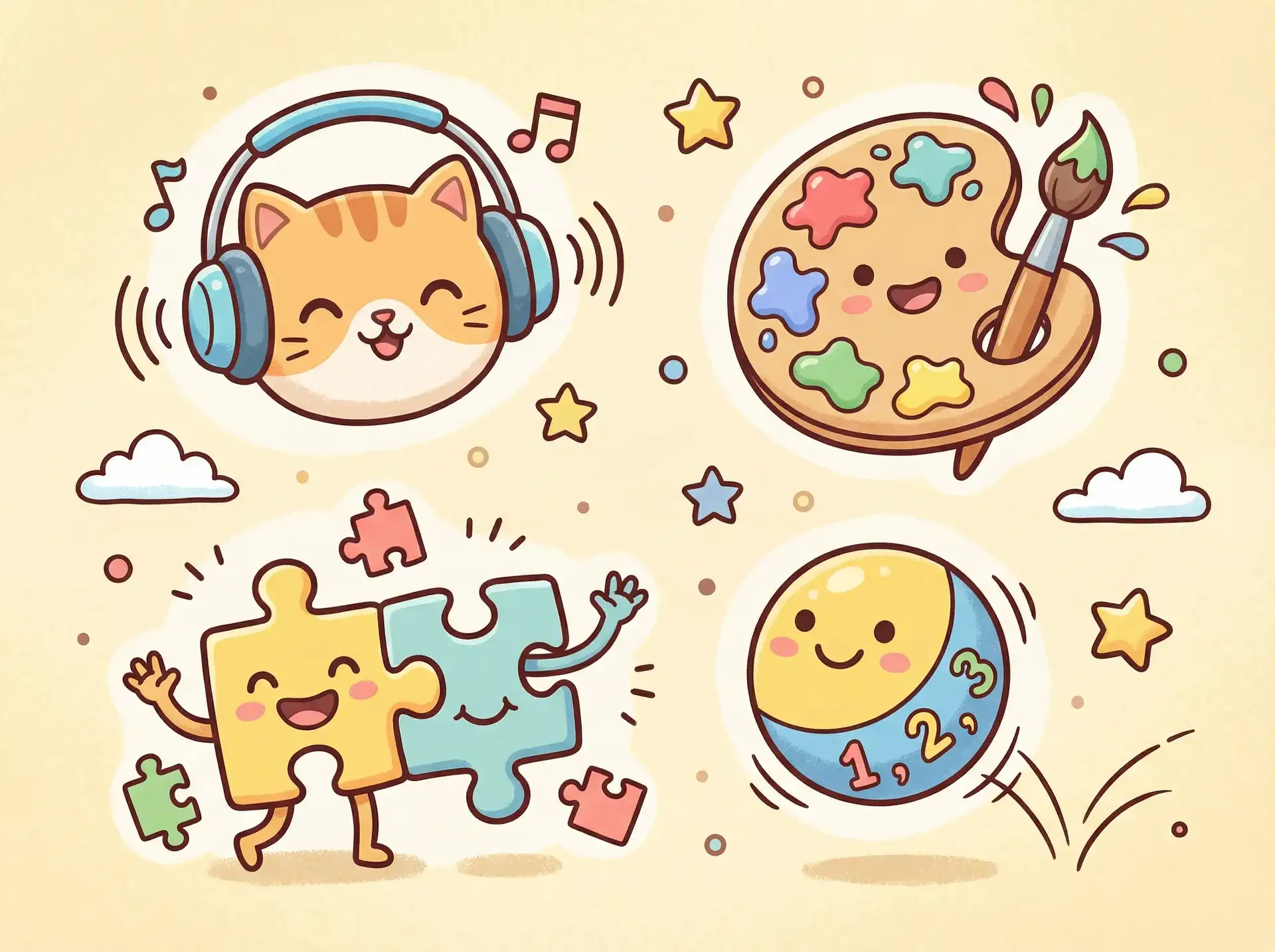 小朋友的手工作品 - 糖心网址 益智创作